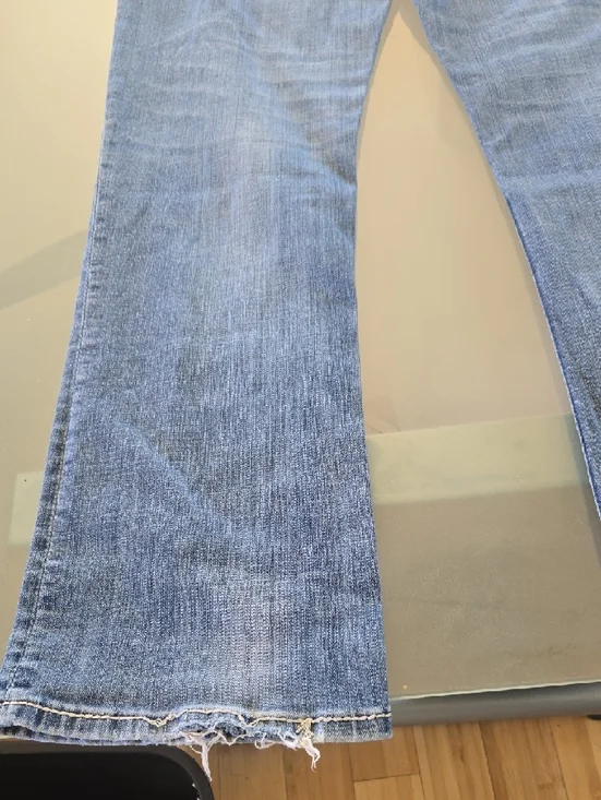 Rock & Roll Denim Light Blue Boot Cut Jeans with Embroidered Pockets - Picture 7 of 16